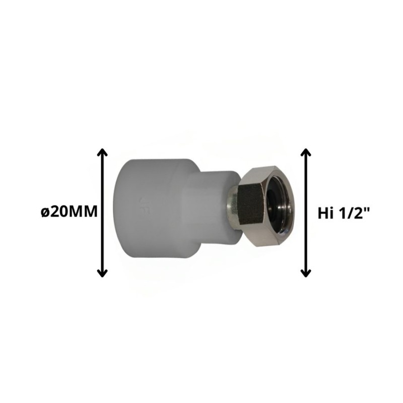 TERMINAL POLIFUSION ROSCA METAL HI*20X1/2"GIRABLE