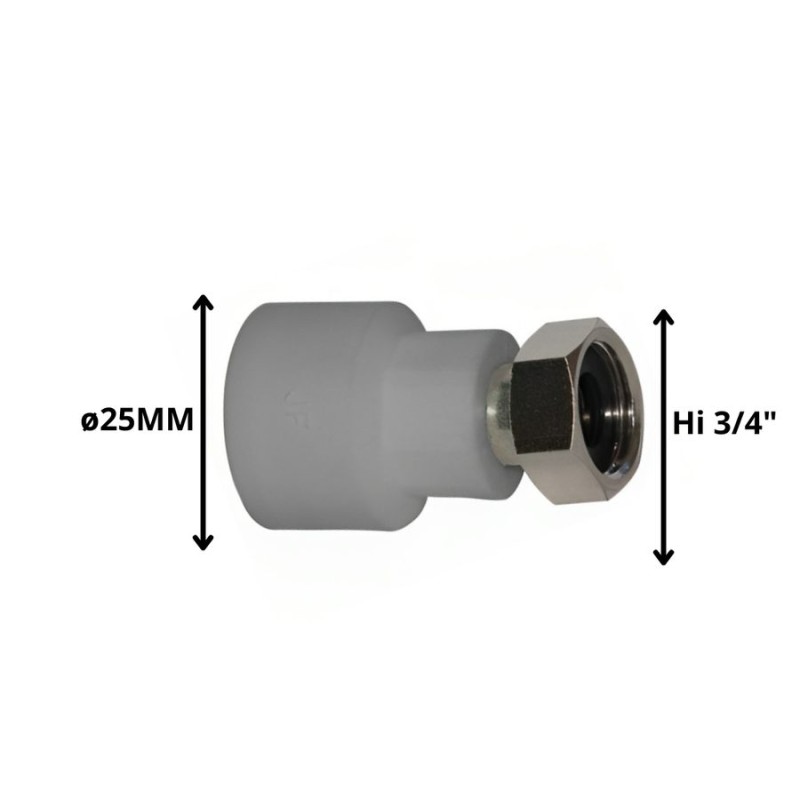 TERMINAL POLIFUSION ROSCA METAL HI*25X3/4"GIRABLE