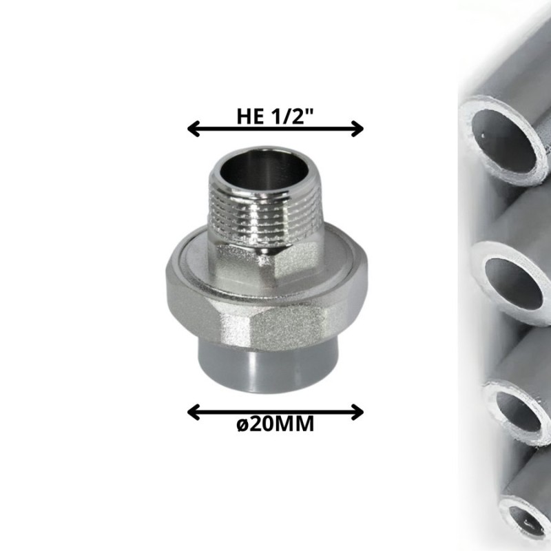 UNION AMERICANA POLIFUSION ROSCA METAL HE 20X1/2"
