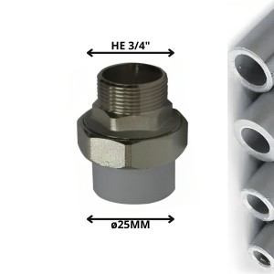UNION AMERICANA POLIFUSION ROSCA METAL HE 25X3/4"