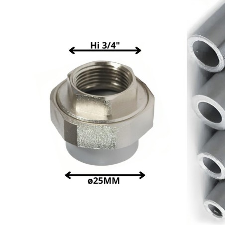 UNION AMERICANA POLIFUSION ROSCA METAL HI 25X3/4"