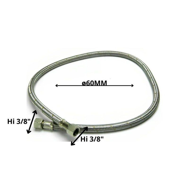 FLEXIBLE GAS 3/8 HI X 3/8 HI 60 CM