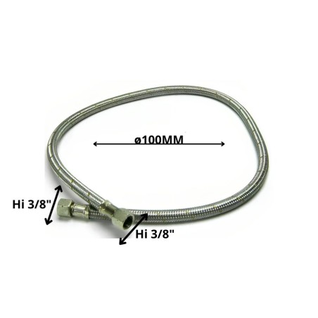 FLEXIBLE GAS 3/8 HI X 3/8 HI 100 CM