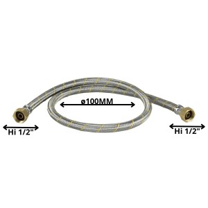 FLEXIBLE GAS 1/2 HI X 1/2 HI 100 CM