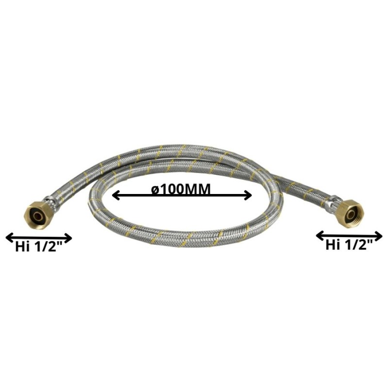 FLEXIBLE GAS 1/2 HI X 1/2 HI 100 CM