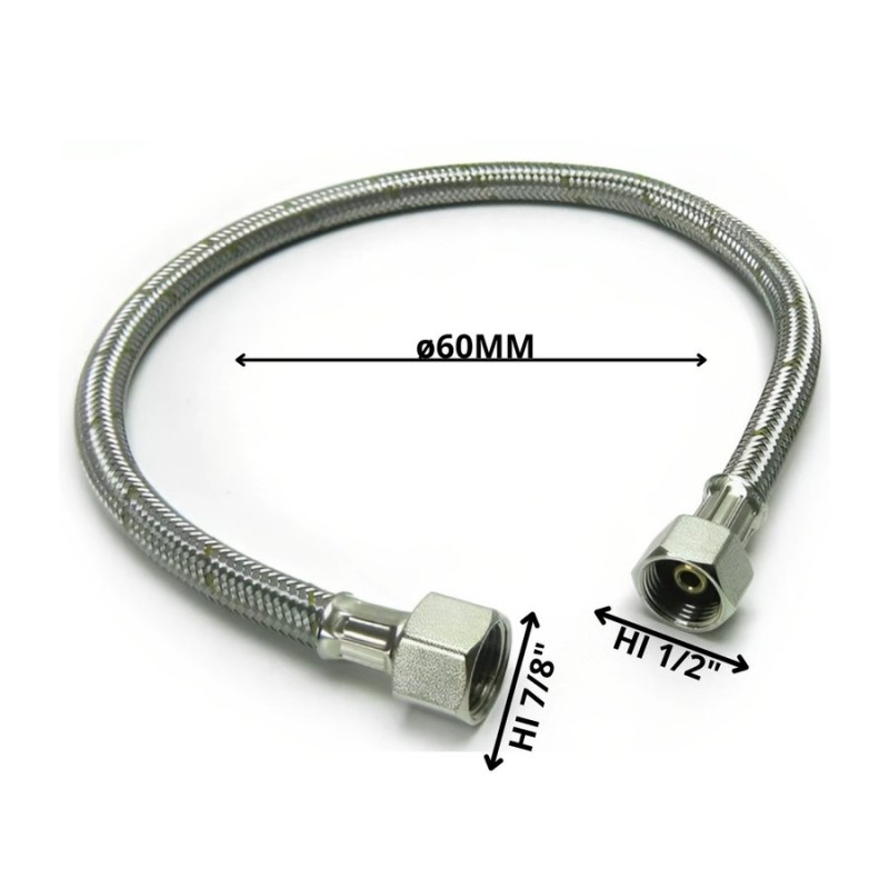 FLEXIBLE GAS 1/2 HI X 7/8 HI 60 CM