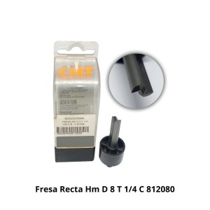 FRESA RECTA HM D 8 T 1/4 C 812080