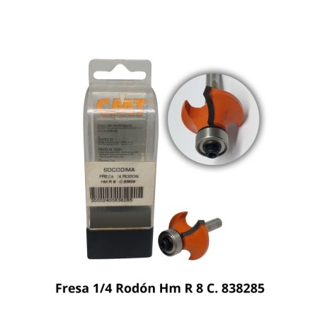 FRESA 1/4 RODON HM R 8 C 838285