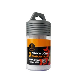 BROCA CONICA DIAMANTADA HEMIC M14 38X45MM