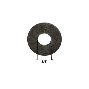 GOLILLA PLANA CALIBRADA NEGRA 3/4"