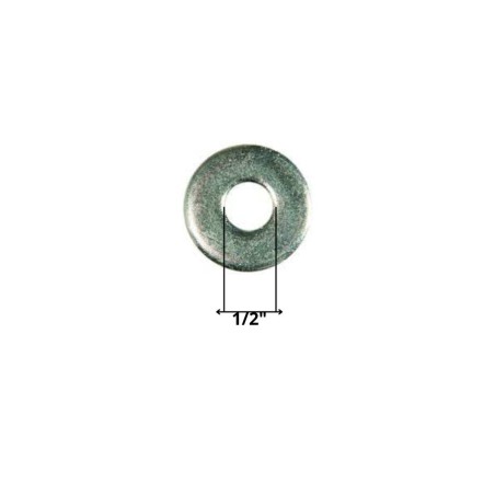 GOLILLA PLANA CORRIENTE ZINCADA 1/2" GRUESA