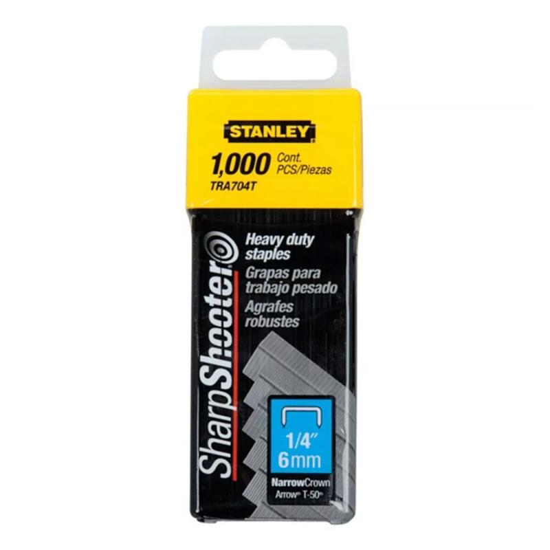 Grapas Stanley T/pesado Caja X Mil 06 Mm 1/4 Tra