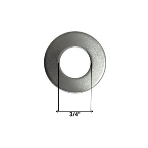 GOLILLA PLANA CALIBRADA ZINCADA 3/4"