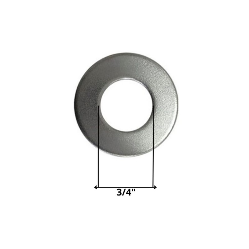 GOLILLA PLANA CALIBRADA ZINCADA 3/4"