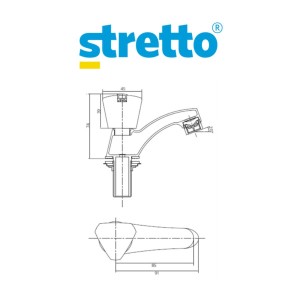 LLAVE MOSSINI LAVATORIO TEVERE