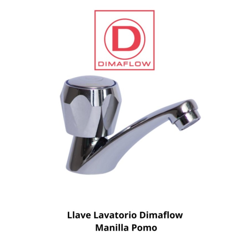 LLAVE LAVATORIO DIMAFLOW MANILLA POMO