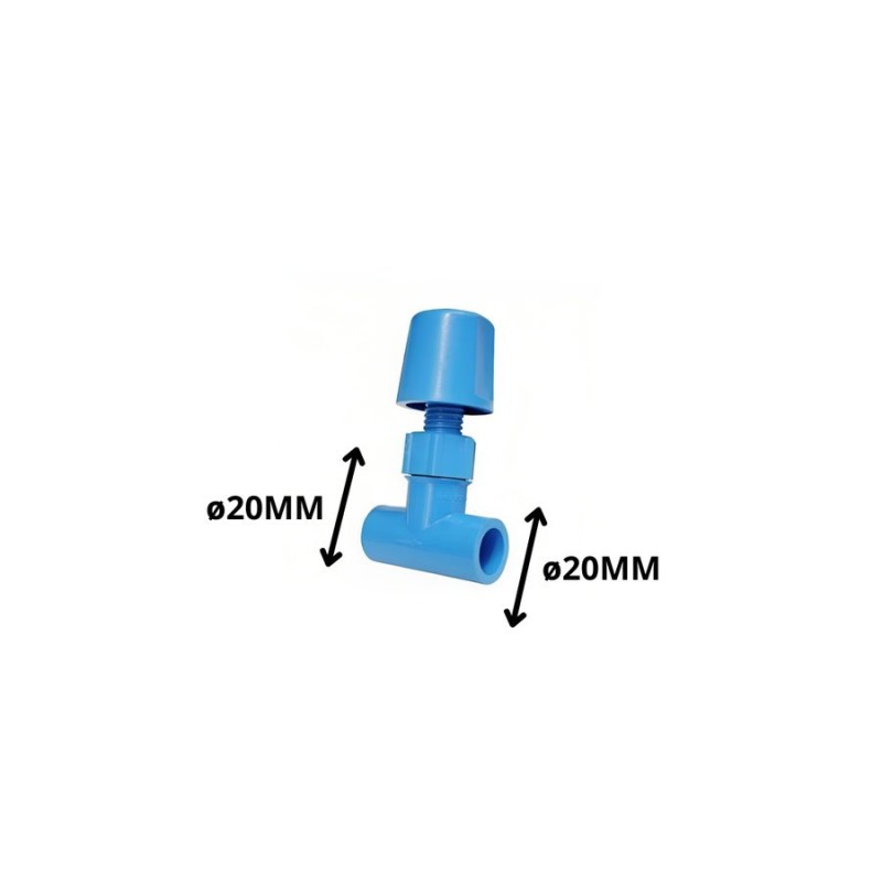 LLAVE PASO PVC VASTAGO 20 MM PRESION CEM 20136