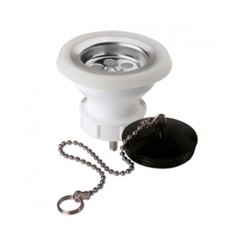 DESAGUE LAVAPLATO REJ/INOX 1 1/2" CADENA 20433