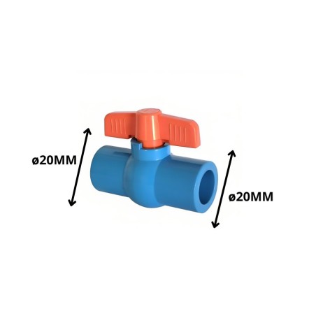 LLAVE PASO PVC HID 20 MM CEMENTAR 60886/62600 VALV