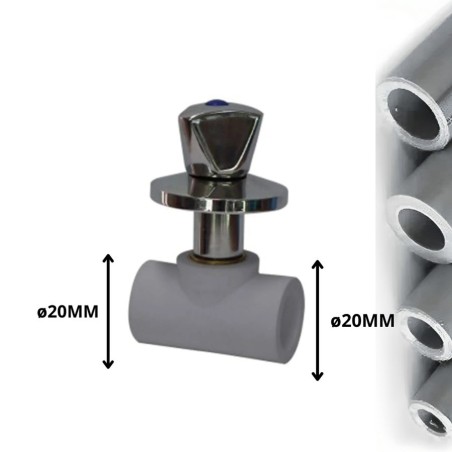 LLAVE POLIFUSION PASO 20 MM MANILLA CROMADA 90115