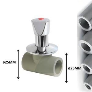 LLAVE POLIFUSION PASO 25 MM MANILLA CROMADA 90116