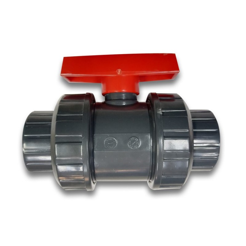 LLAVE PASO PVC HID HI (50) 1 1/2 VALVULA BOLA