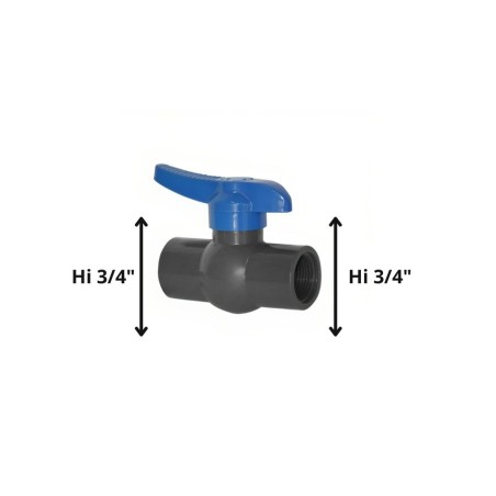 LLAVE PASO PVC HID HI (25) 3/4 VALVULA BOLA