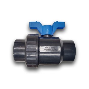 LLAVE VALVULA KRONA BOLA C/UNION AMERICANA 63 MM