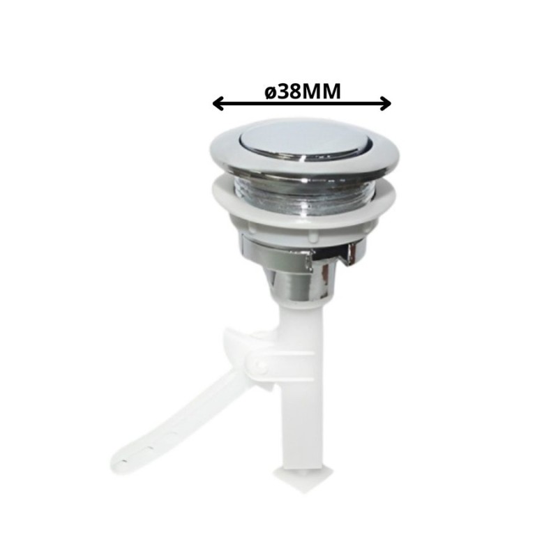 BOTON HOFFENS SUPERIOR CROMADO DE ESTANQUE WC 38 M