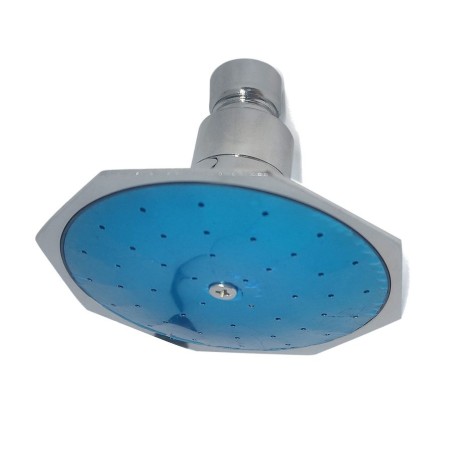 DUCHA CHAYA METALICA HEXAGONAL CROMADA S/BRASO