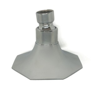 DUCHA CHAYA METALICA HEXAGONAL CROMADA S/BRASO