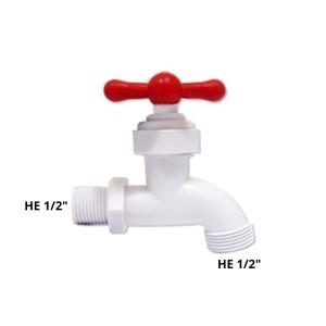 LLAVE JARDIN PVC HE-HE SALIDA DE 1/2" 60327