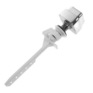 BOTON ESTANQUE LATERAL CUADRADO CROMADO PLASTICO