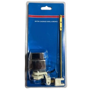 BOTON ESTANQUE LATERAL CUADRADO VARILLA BRONCE BLI
