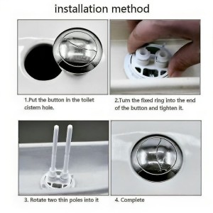 BOTON ESTANQUE DUAL FLUSH DOBLE DESCARGA 51 MM