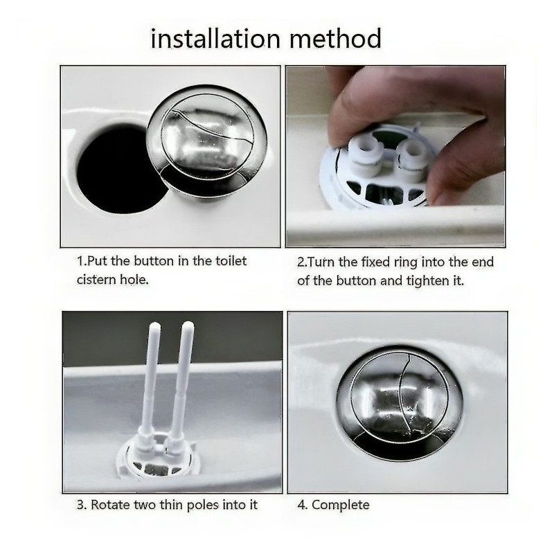 BOTON ESTANQUE DUAL FLUSH DOBLE DESCARGA 51 MM