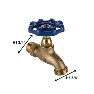 LLAVE JARDIN BRONCE 3/4"X 3/4"HE-HE