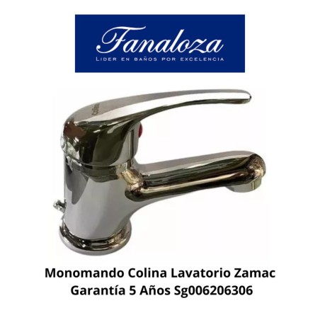 MONOMANDO COLINA LAVATORIO ZAMAK GARANTIA 5 AOS SG