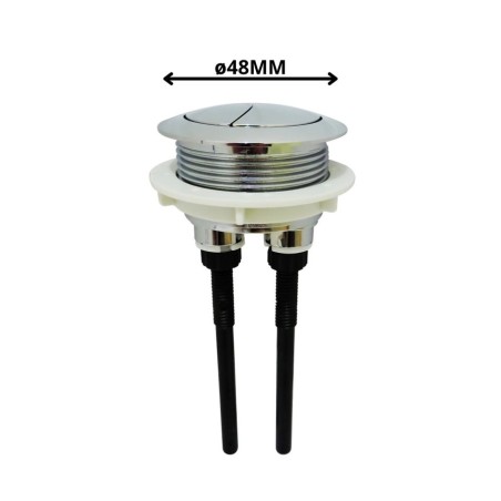 BOTON ESTANQUE DUAL FLUSH DOBLE DESCARGA 48 MM