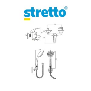 MONOMANDO STRETTO ORNELLA TINA DUCHA COD 20OR52034