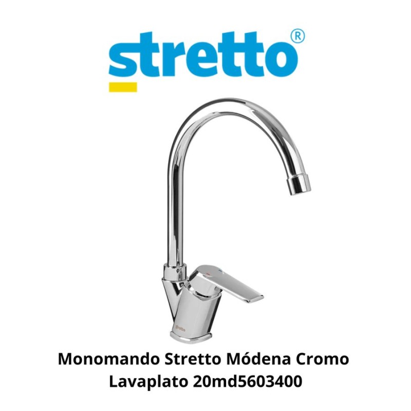 MONOMANDO STRETTO MODENA CROMO LAVAPLATO 20MD56034