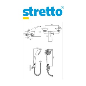 MONOMANDO STRETTO ORNELLA DUCHA COD 20OR5303400