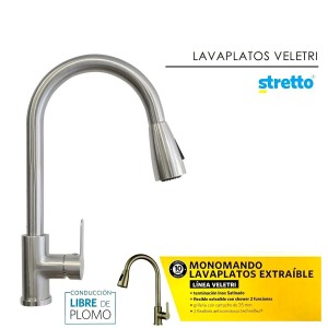 MONOMANDO STRETTO VELETRI LAVAPLATO EXTRAIBLE 20VL