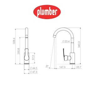 MONOMANDO PLUMBER ALABAMA LAVAPLATOS 20AB5603000