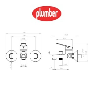 MONOMANDO PLUMBER CINCINATI TINA 20CI5203000