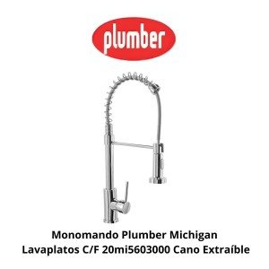 MONOMANDO PLUMBER MICHIGAN LAVAPLATOS C/F 20MI5603