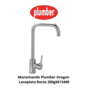 MONOMANDO PLUMBER OREGON LAVAPLATO RECTO 200G56134