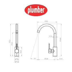 MONOMANDO PLUMBER OREGON LAVAPLATO CISNE 20OG56034