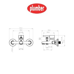 MONOMANDO PLUMBER OREGON TINA DUCHA 20OG5203400