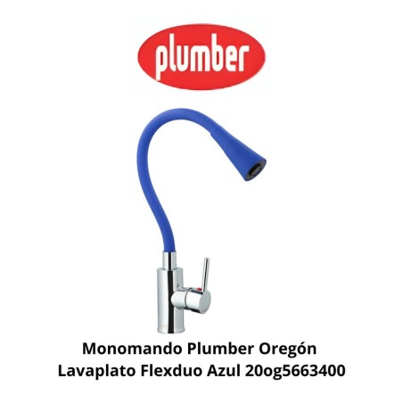 MONOMANDO PLUMBER OREGON LAVAPLATO FLEXDUO AZUL 20